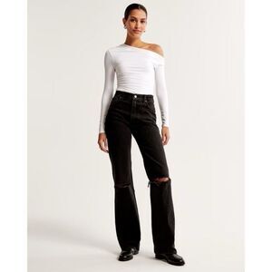 ✨Abercrombie & Fitch High Rise 90s Relaxed Black Sz 27/4L Jeans✨